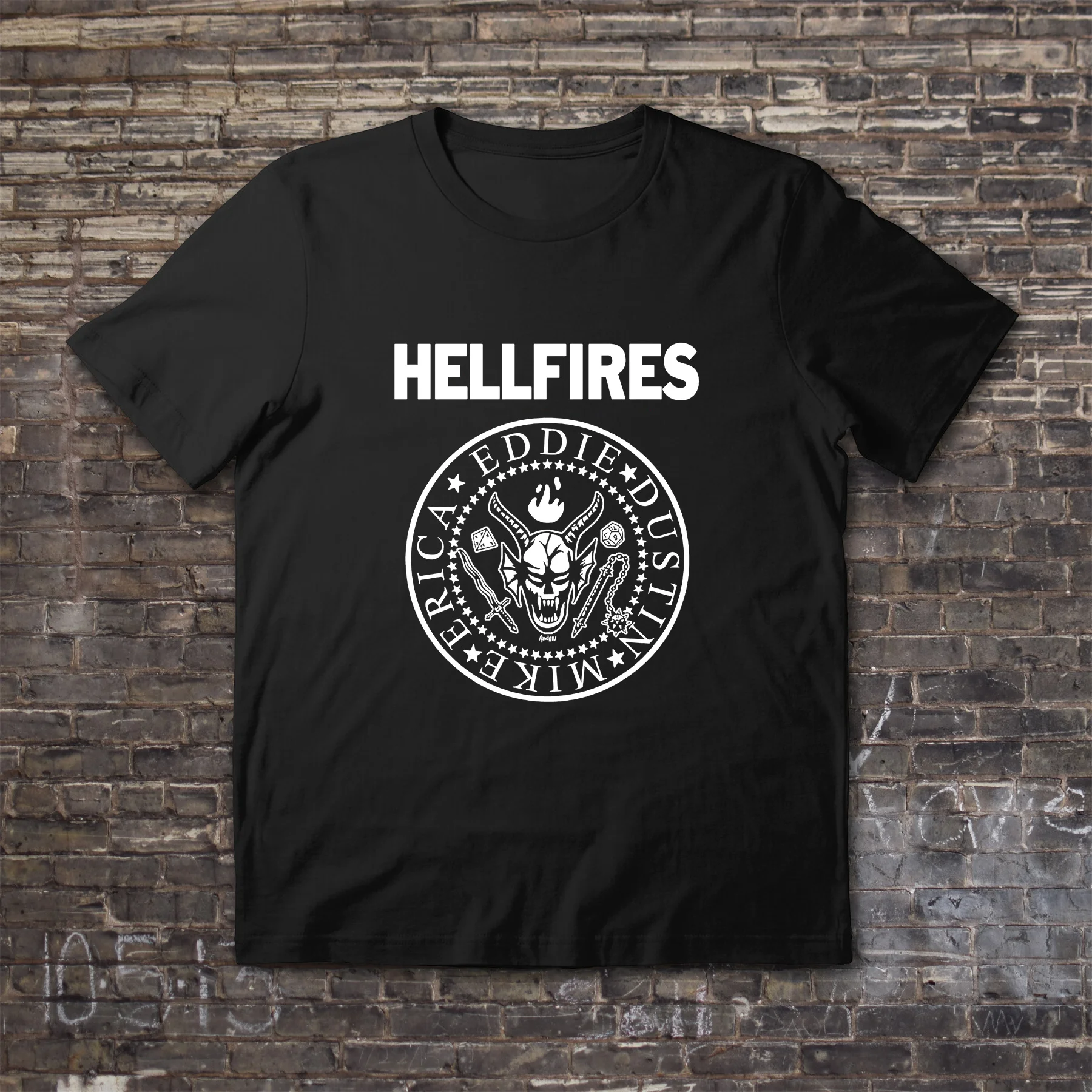 

Amazing Male T Shirt Casual Oversized Stranger Things Hellfire Fest Essential T-shirt Men T-shirts Graphic Short Sleeve S-3XL