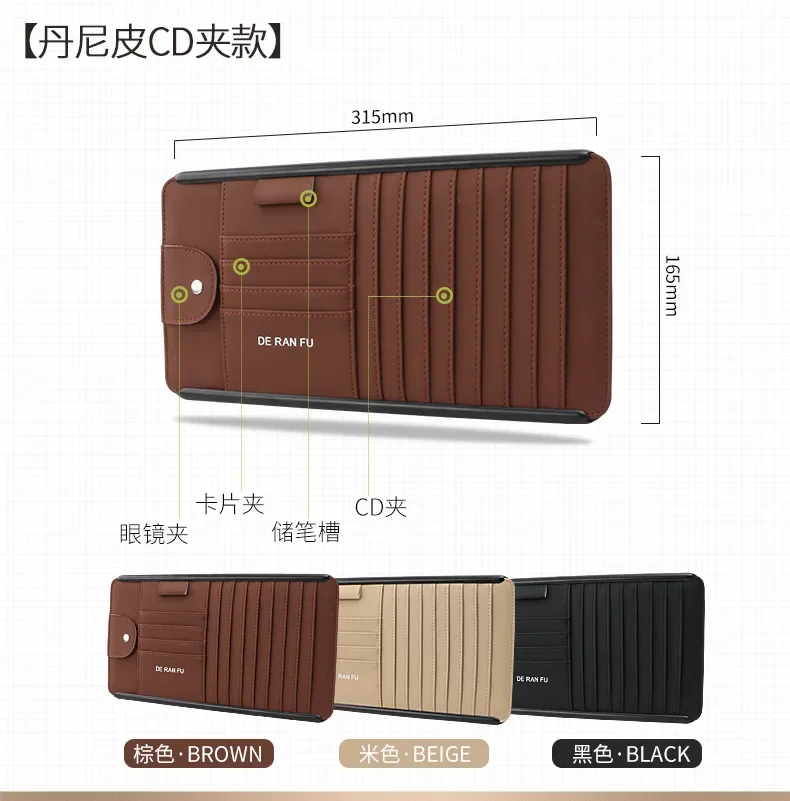 Автомобильный органайзер сумка для хранения Карманный держатель CD-дисков