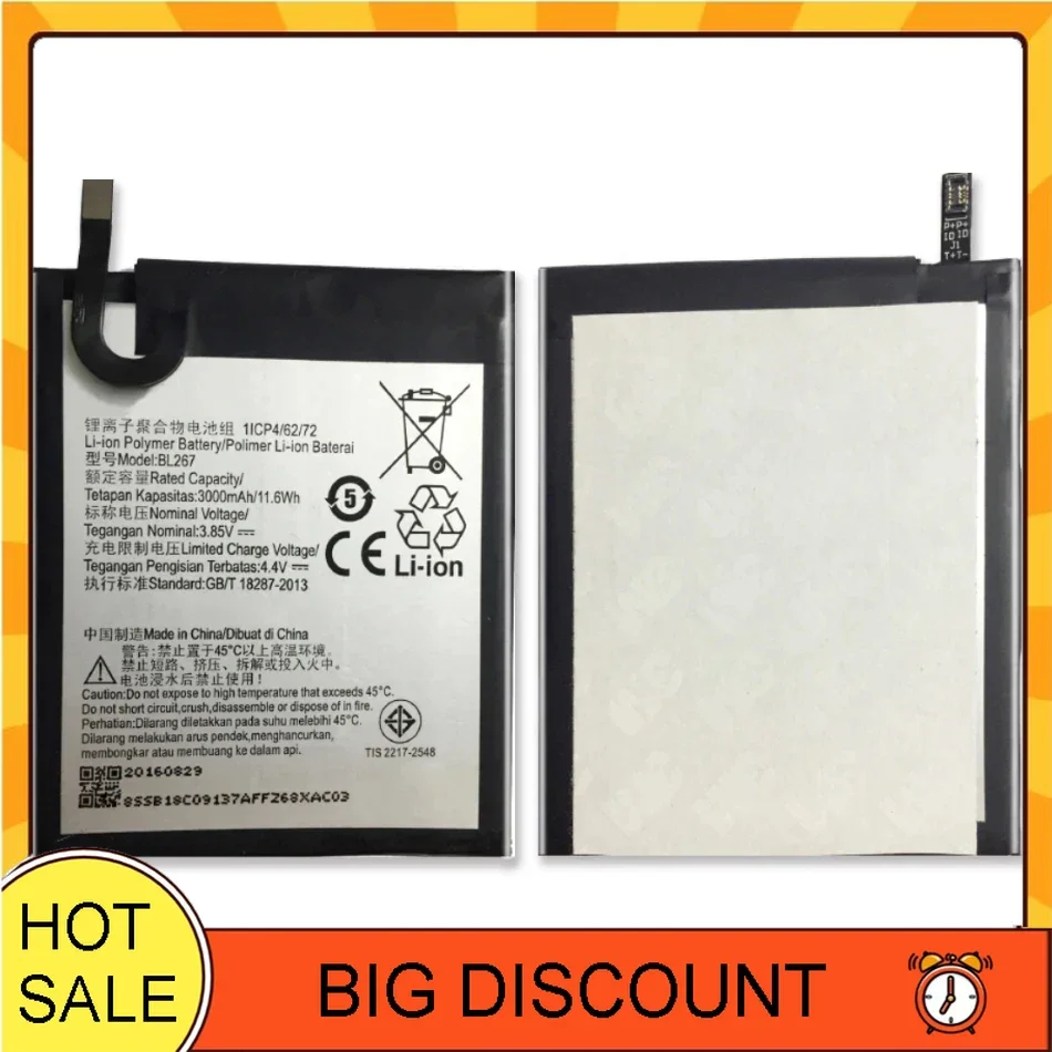 Аккумулятор BL267 BL272 для Lenovo Vibe K6 K33a48 K33b36 K33b37 (не K33A42) Power/K6 K33A42 XT1662 K3