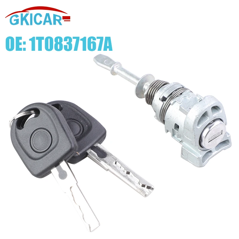 

1Т 0837167 Цилиндр замка дверного замка с ключами 1T 0837168 A для VW Touran Caddy 2003-2015 гг.