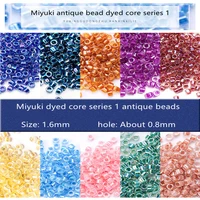 1 6mm miyuki yuxing db bead dyeing core series 1 diy bead glass bead earring accessories imported from japan