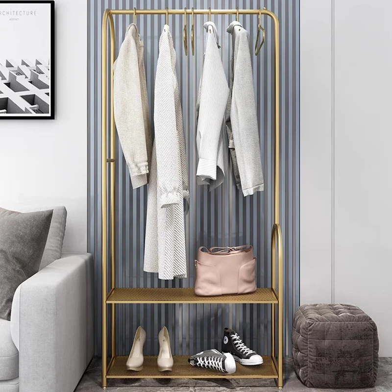 

Bedroom Organizer Clothes Rack Wall Corner Space Saving Cabinets Clothing Rack Modern Rail Arara De Roupa Home Furniture WJ35XP