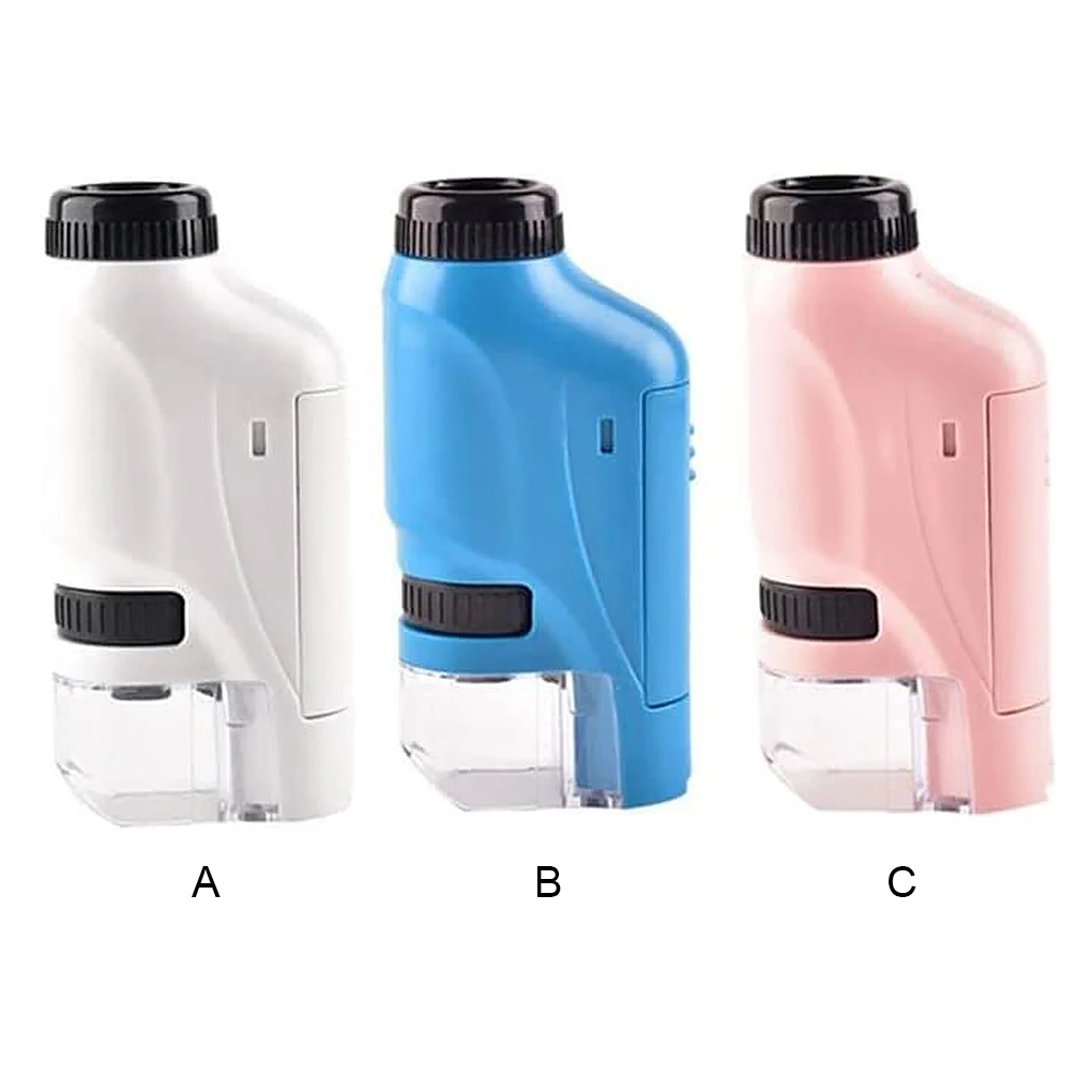 

Kids Microscope Magnification Educational Toys Portable LED Experiment Toy