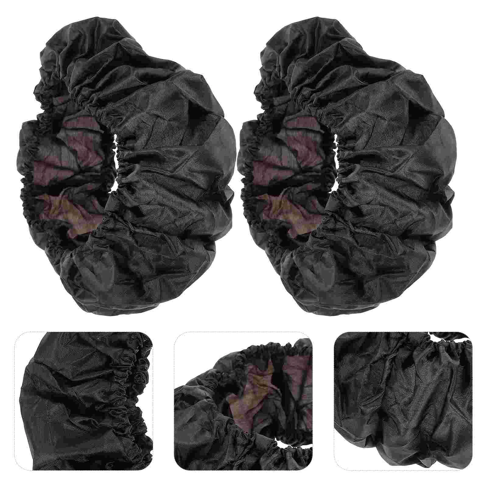 

2 Pcs Baby Stroller Wheel Cover Tire Covers Pushchair Wheelchair Accessories Cart Dustproof