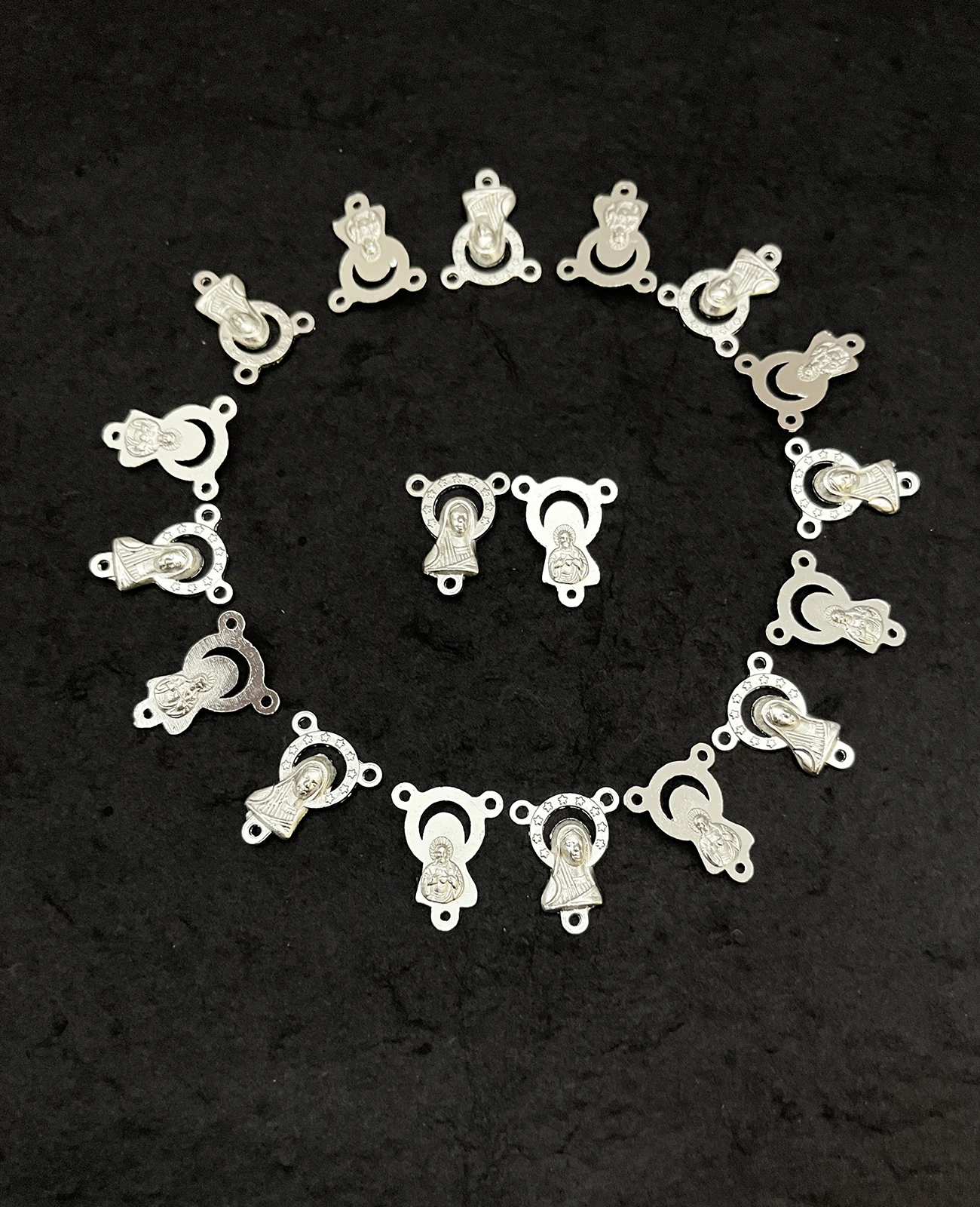 10 шт. детали для украшения Розария священное христианское сердце