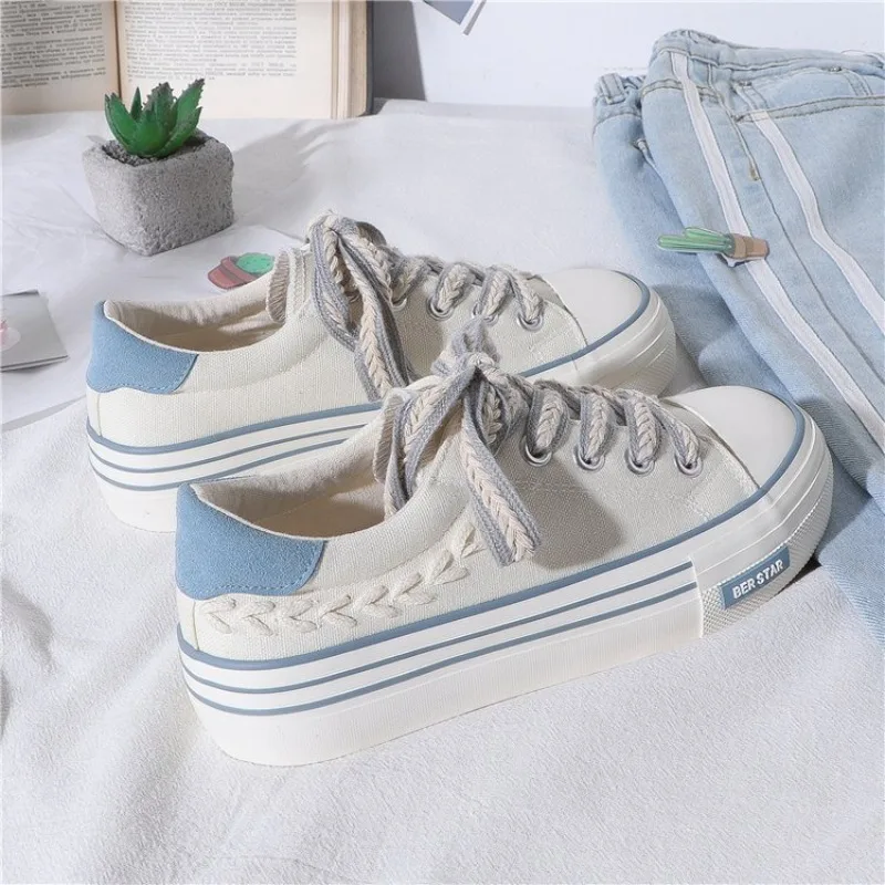 

Student Casual Sports Shoes All-match New Shoes Women's White Shoes Fashion Preppy Canvas Shoes