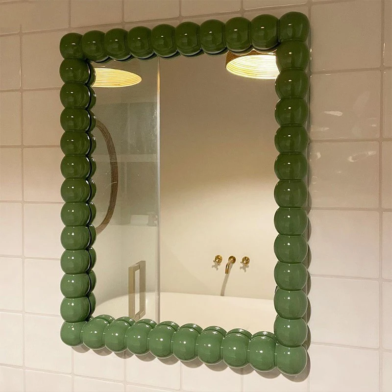 

Living Room Decorative Wall Mirrors Bathroom Makeup Novel Large Bathroom Mirror Aesthetic Modern Miroir Chambre Decoration Home