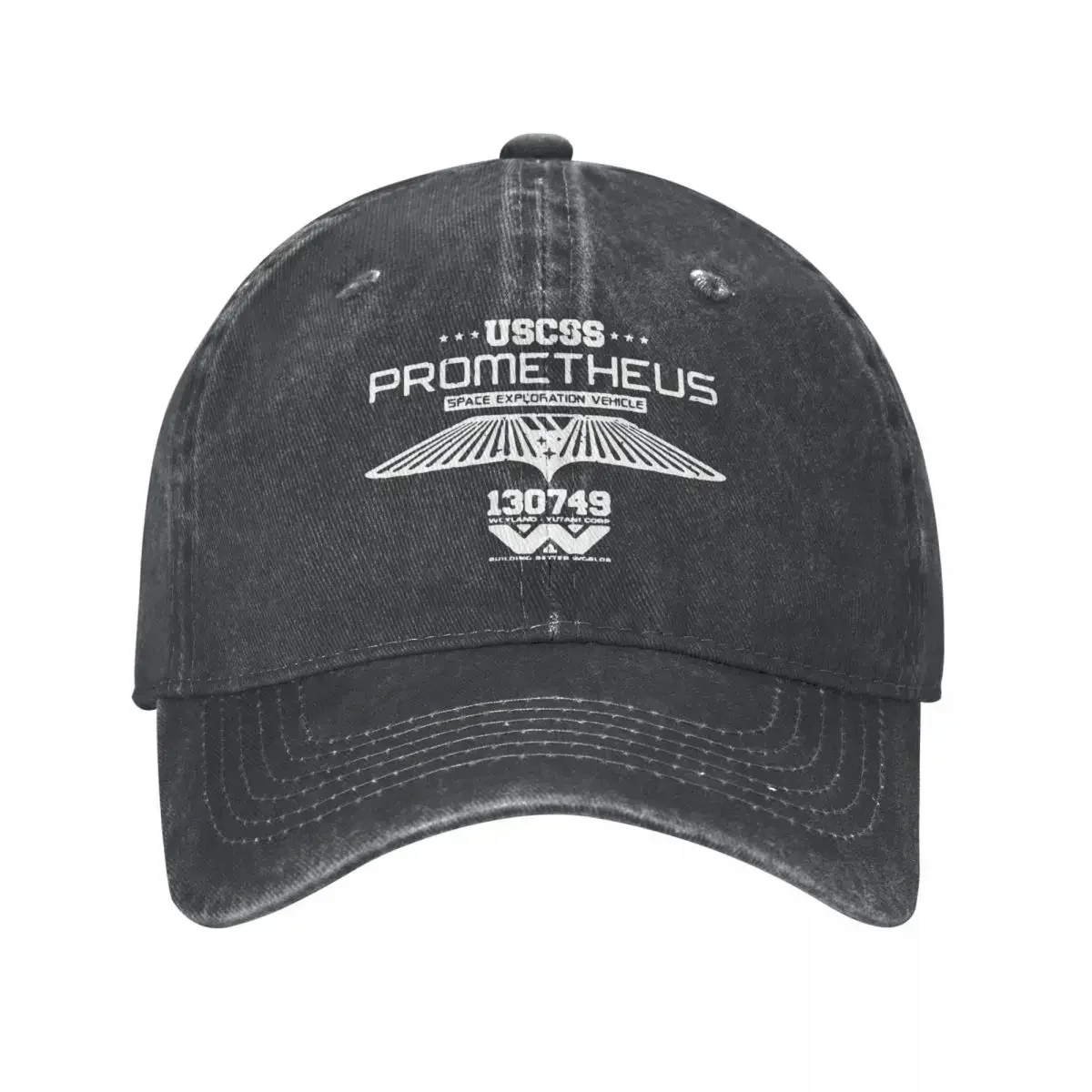 Фото Винтажные хлопковые бейсболки Prometheus для мужчин и женщин, шляпы Snapback Aliens Alien Movie Weyland Yutani Corp Cap №1