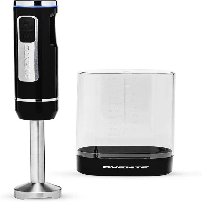 

Electric Cordless Immersion Hand Blender 200 Watt 8-Mixing Speed with Stainless Steel Blades Heavy-Duty Portable & Rechargeable