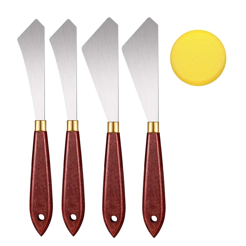 

5Pcs Painting Knife Set Palette Knives Artist Palette Knife Oil Paint Knife Oil Painting Art Tool For Painting Supplies