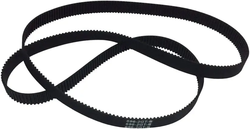 

2GT Rubber Timing Belt 610-2GT-9 L=610mm W=9mm 305 Teeth in Closed Loop for 3D Printer Pack of 2pcs