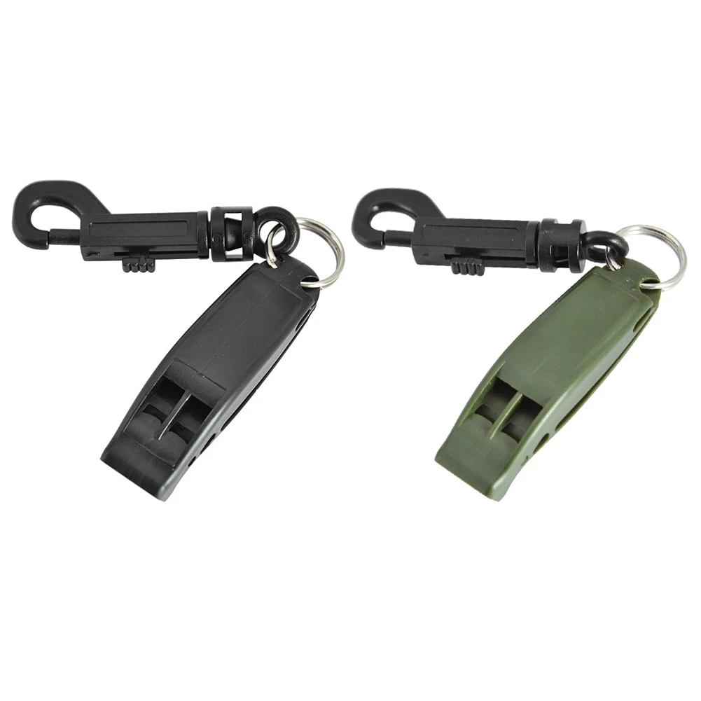 1PCS Dual Frequency Emergency Whistle Portable Safety Whistle One-piece Design HighLow Audio Whistle Loud Voice Signaling Device