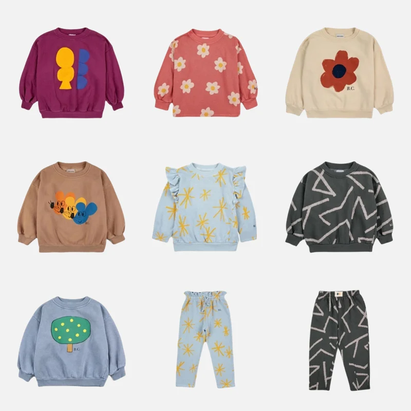 

2023 Autumn Winter Boys Sweatshirts Set BC Children's Sweater Girls Sweatshirts Long Sleeve Tops Kids Children's Clothing Set