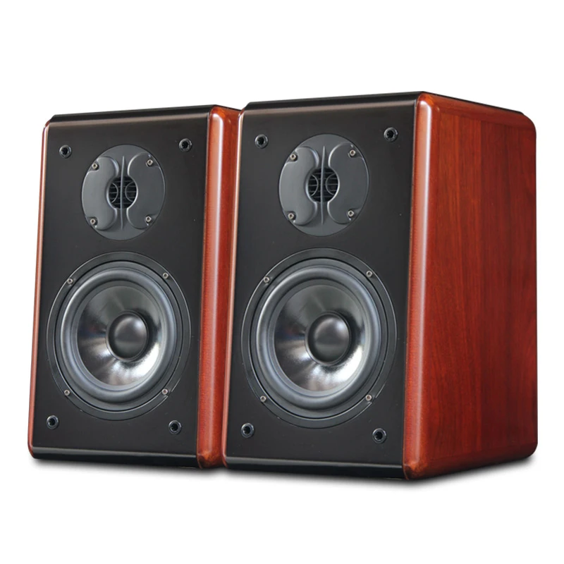 

200W 8Ohm 6-inch Wooden Bookshelf Speaker Home Theater Audio Speaker Car Passive Fever Hifi Monitor Tube Amplifier Speaker