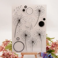 dandelion stamp rubber clear stamp seal scrapbooking photo album decorative card making new arrival 2022