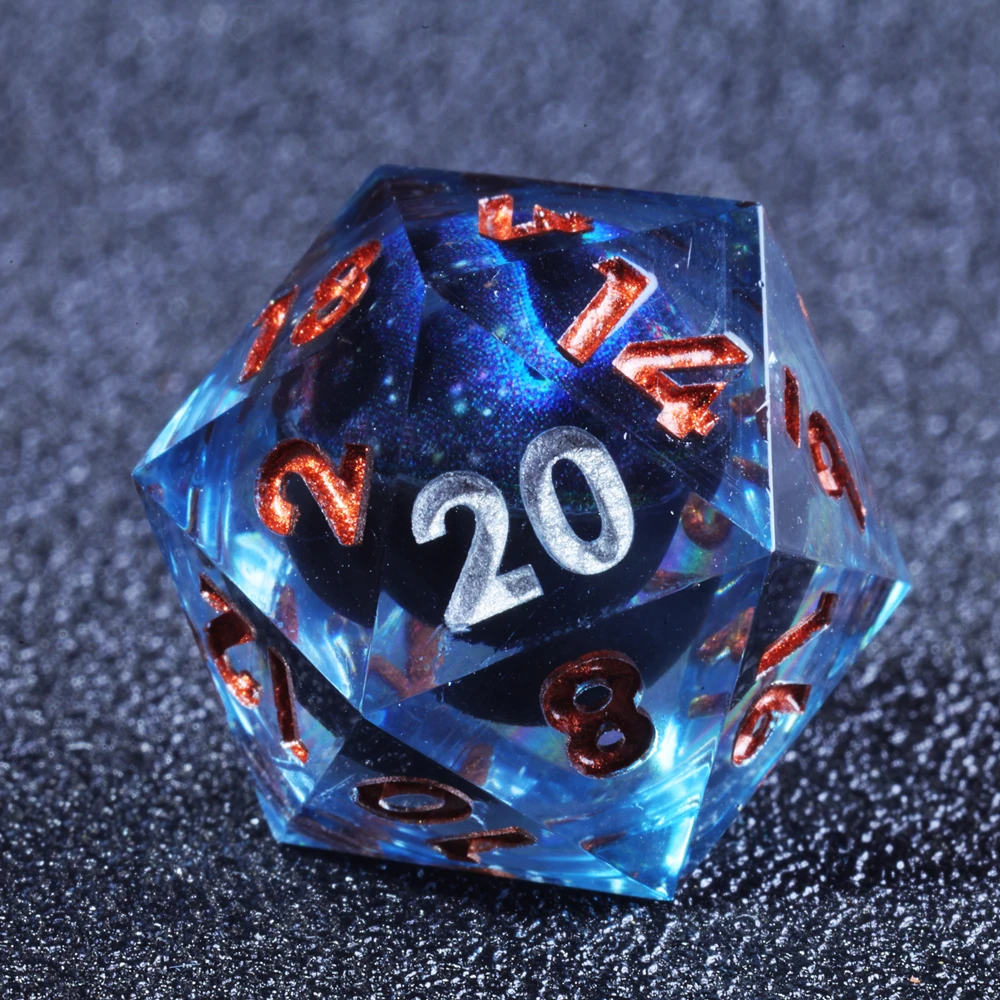 Мини-план огонь синий Глаз Дракона набор костей 7 шт. полиэдрические полимерные