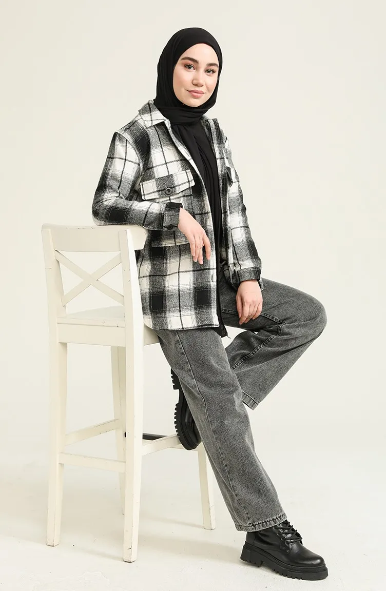 

New Fashion Muslim Checkered Lumberjack Tunic Dress Women Ramadan Evening Dress Hijab Clothing African Dubai Turkey Turkish Made