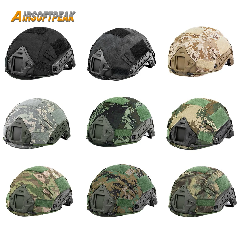 

Tactical Helmet Cover Camouflage Military Helmet Cover Airsoft Paintball Wargame Gear CS FAST Helmet Cover Hunting Accessories