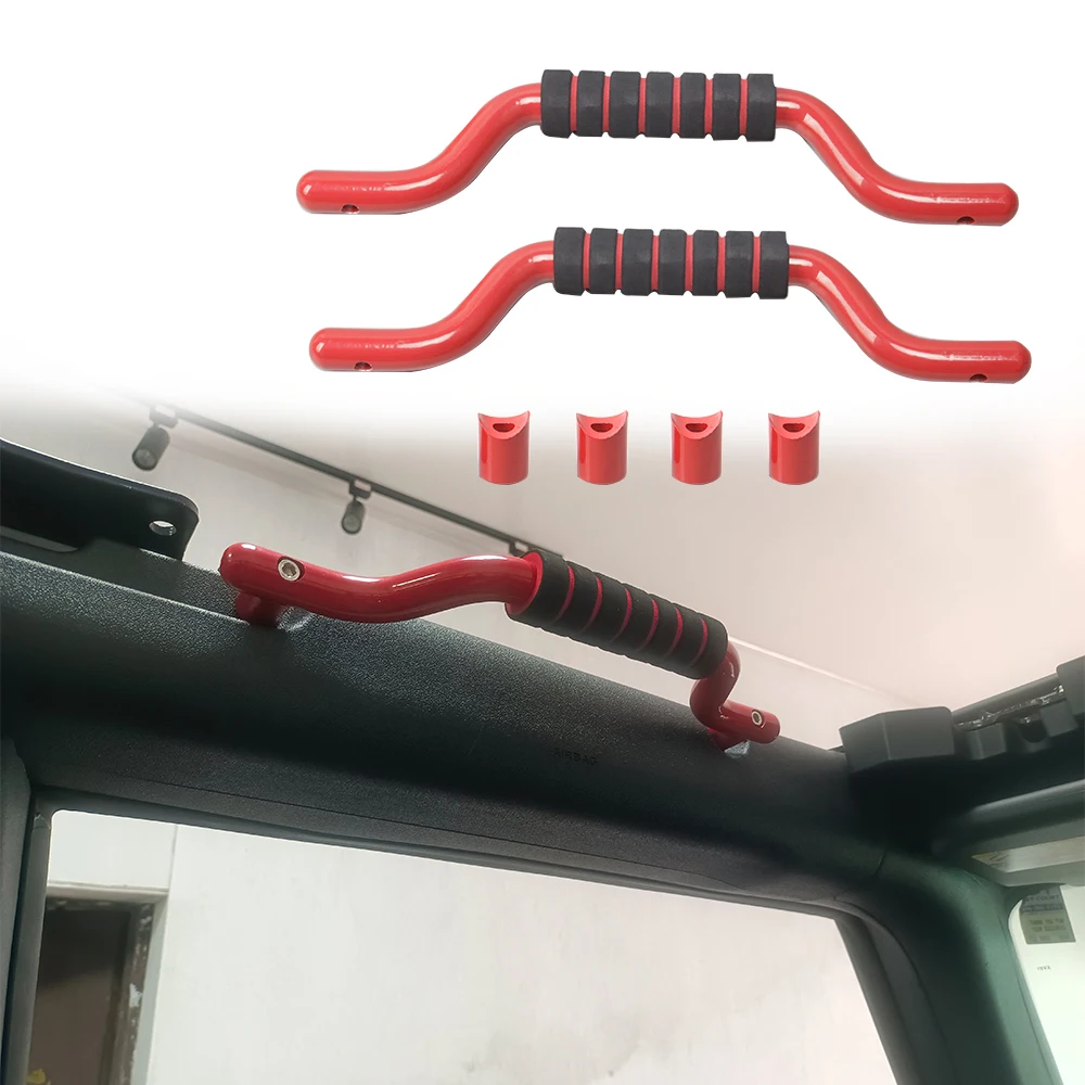 

Car Roof Handshandle Aluminum Roof Armrest Pull Handle Grab For Ford Bronco Accessories 2021-2023 2/4Door