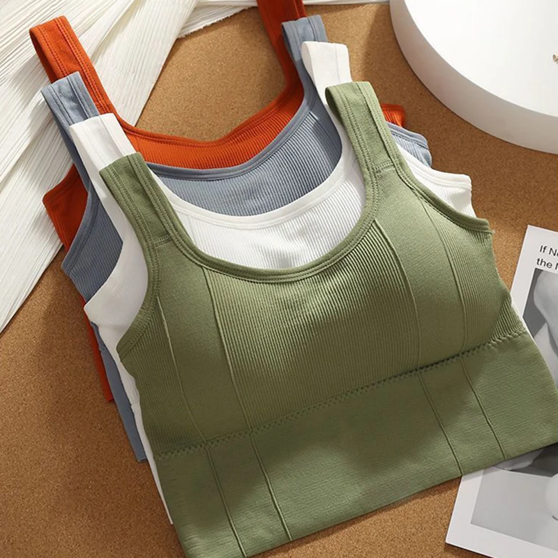 

Breathable Sports Bra Shockproof Crop Top Anti-sweat Fitness Top Women Seamless Yoga Bra Push up Sport Top Gym Workout Top