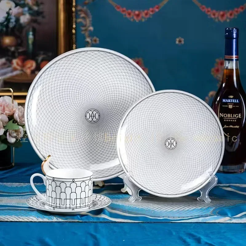 Fisch Kaffeetasse mit Untertasse Керамические комплекты Becher Set Westernliche Gerichte Espresso Tasse Gold Runde Форма