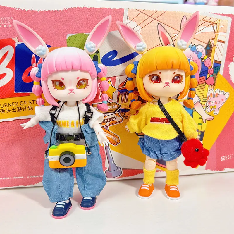 

Anime Figure Bonnie Blind Box Obtisu1 1/12 Bjd Bunny The Journey Of The Sreetsmodel Dolls Action Figures Mystery Box Surprise G