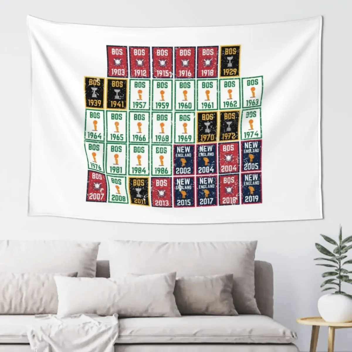 Fan of Fenway City Champions Новая Англия Бостон Спортивный чемпион Баннер Название Гобелен