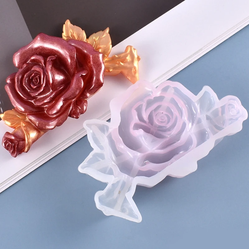 

Crystal Epoxy Resin Mold DIY Crafts Making Tool Rose Flower Ornaments Decorations Silicone Mould