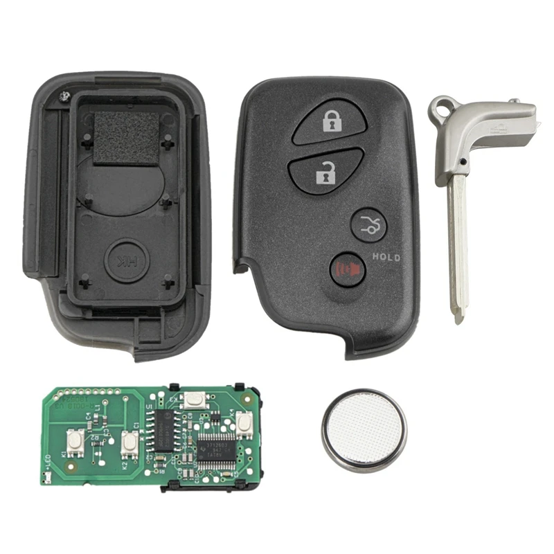 

Интеллектуальный Автомобильный ключ дистанционного управления 3 + 1 кнопка 314,3 МГц, подходит для Lexus ES350 2007-2008 HYQ14AAB