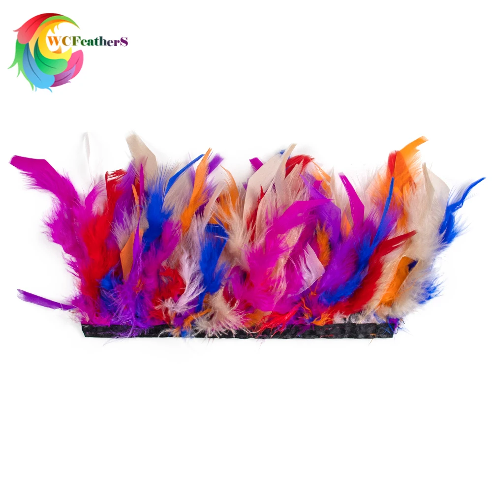 

1 Pair Colorful Natural Turkey Feathers Wrap Bracelet Slap Party Plume Cuff Wrist Sleeve Stainless Steel Furry Pluma Accessories