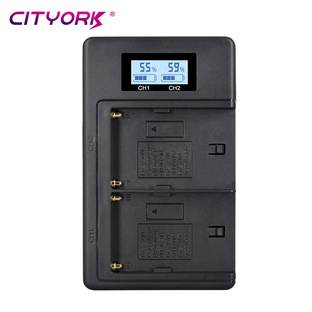CITYORK 7200mAh NP-F980 NPF960 Аккумулятор для камеры + ЖК USB зарядное устройство Sony NP-F970 HVR-HD1000
