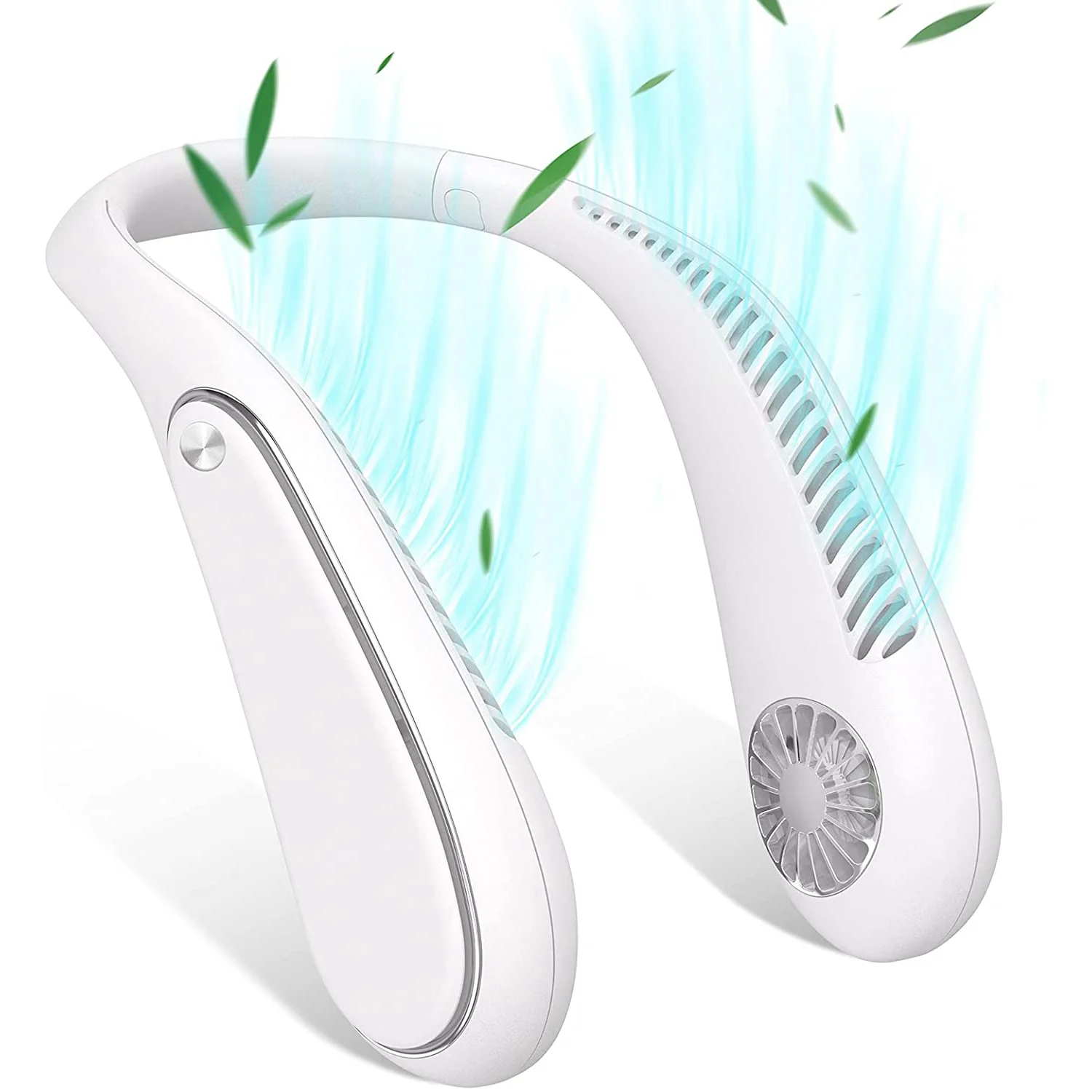 

Portable Neck Fan Bladeless Cooling Personal Hands Free Headphone Design Mini Fans with 3 Speeds and USB Rechargeable C