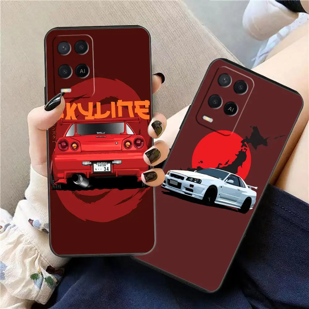 

Funda Case For OPPO A94 A93 A83 A79 A78 A76 A74 A73 A71 A59 A57 A55 4G A53 5G A33 A17 A16 A15 Case N-Nissan Skyline G-GTR Cars