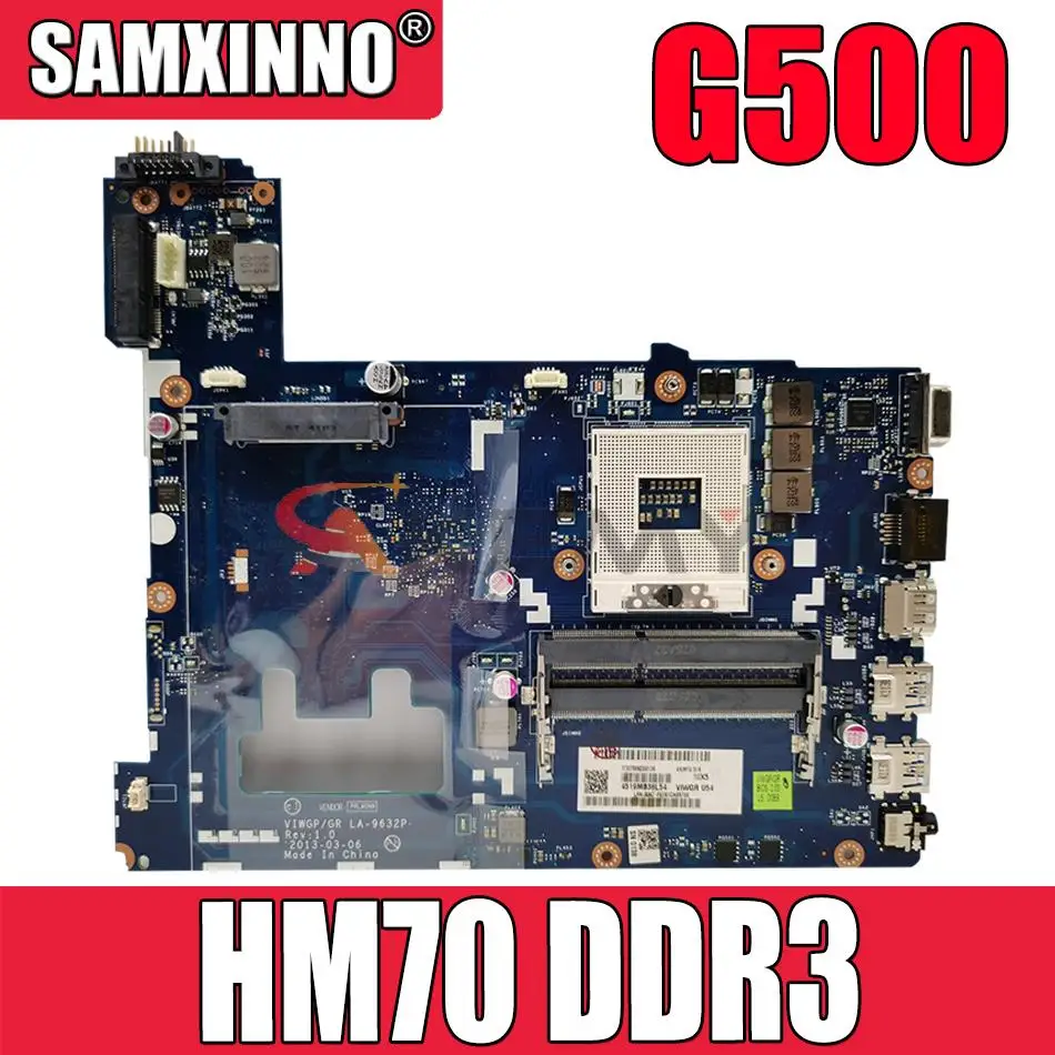 VIWGP/GR LA-9632P материнская плата для ноутбука For Lenovo G500 la-9632p HM70 DDR3 тестовая |