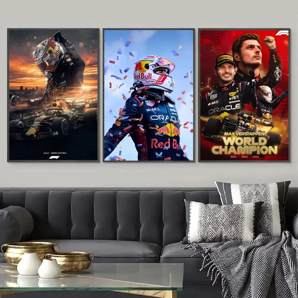 F1 M-Max Verstappen Poster Paper Print Home Living Room Bedroom Entrance Bar Cafe Art Painting Decoration