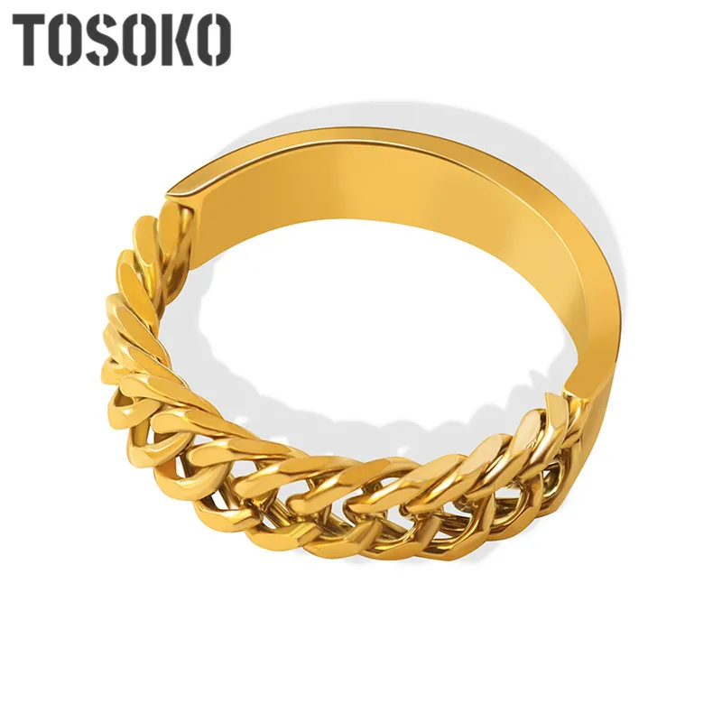 

Женское кольцо с цепочкой TOSOKO, из нержавеющей стали, BSA031