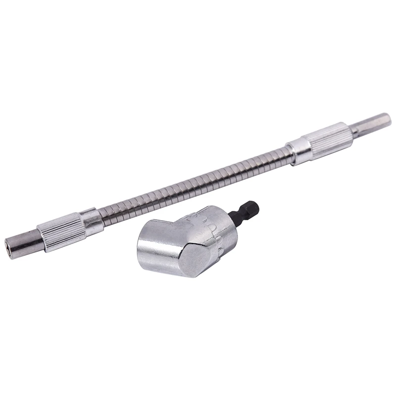 

Hot 1/4 Inch Hex Shank Drill Bit Angle Driver Flexible Screwdriver Extension Bit Holder Vanadium Hand Tool
