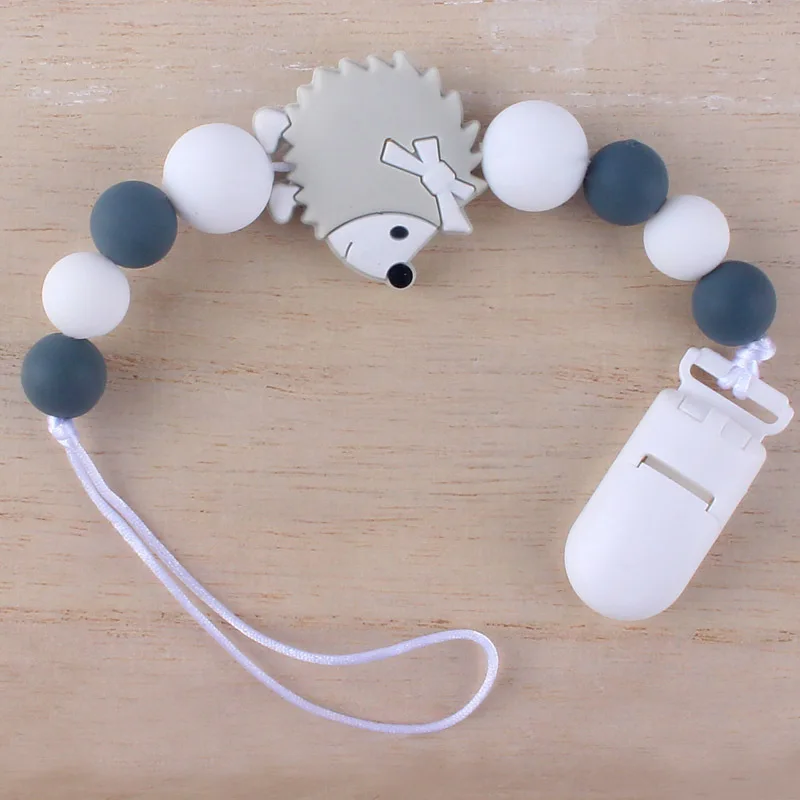 

New Cartoon Babies Silicone Pacifier Holder Infant Pacifier Clip Teether Toy Anti-drop Chain Baby Gift Baby Pacifier Holder