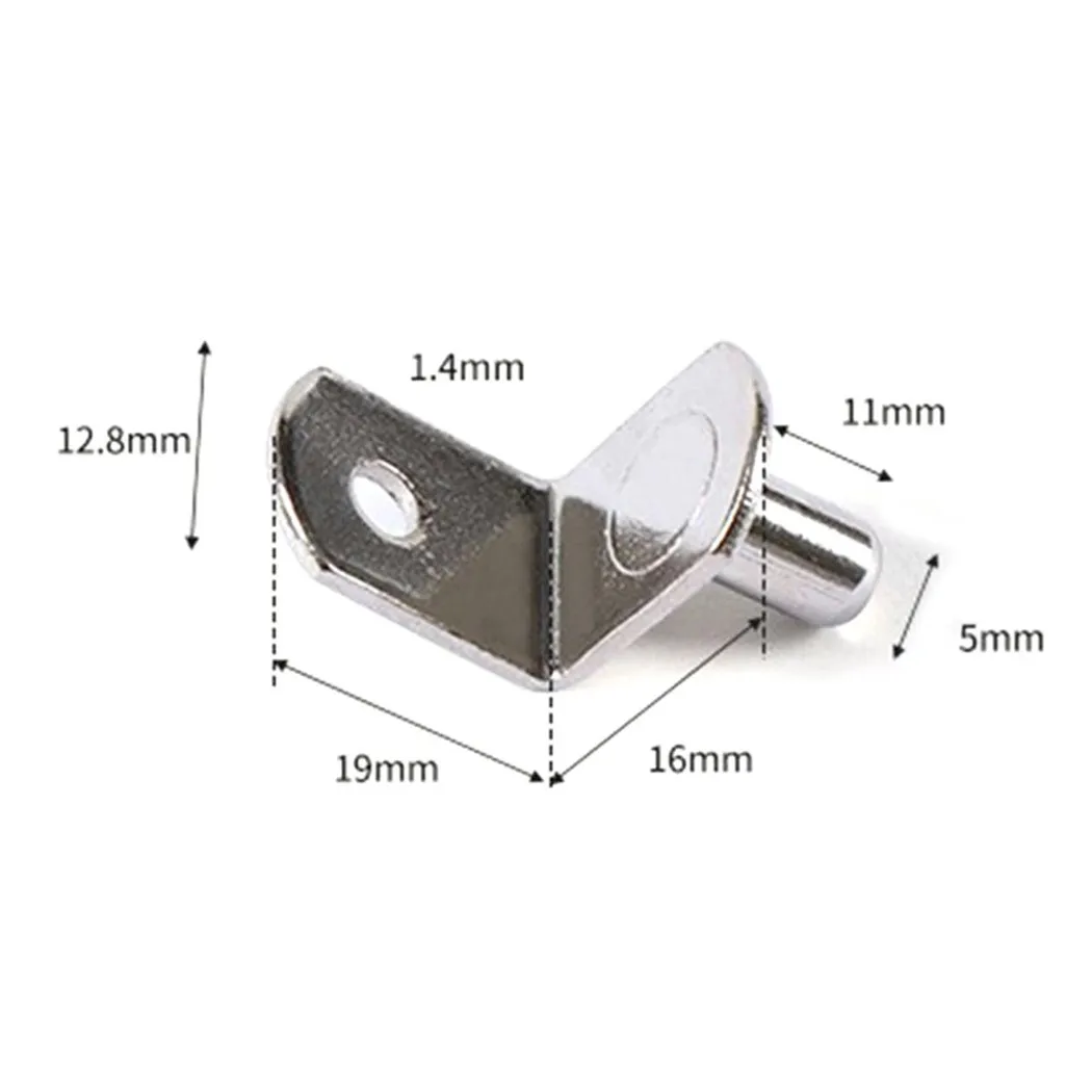 

Cabinet Hardware Shelf Support Peg Pin Seperator Shelves Stronger Studs 19x16x12.8cm 5mm Anti-corrosion Bookcase