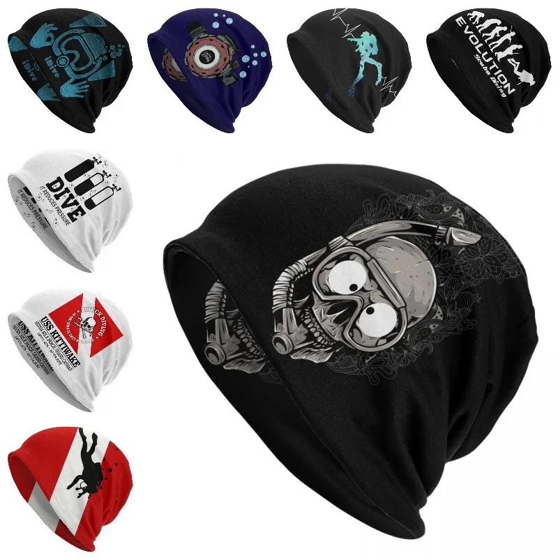 

Шапка с черепом для дайвинга и дайвинга шапка вязаные шапки мужские женские мужские хип-хоп унисекс теплые зимние шапочки шапки
