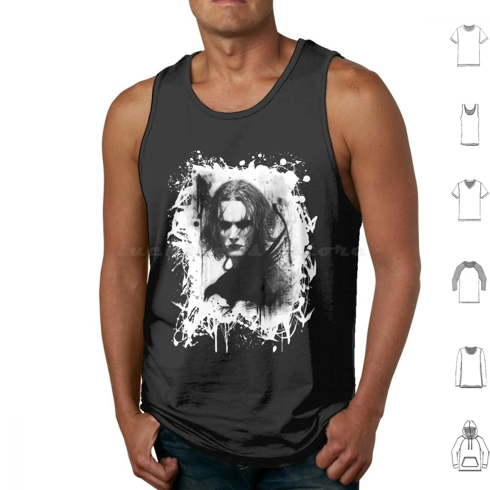 

Eric Draven-The Crow Tank Tops Print Cotton The Crow Brandon Lee Awesome Fan Art Tribute Crow Crows Love Peaceful