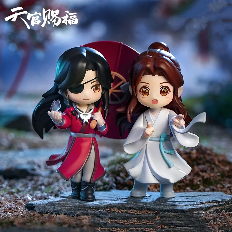 

Genuine Action Figures Model Heavenly Official Blessing Xie Lian Hua Cheng San Lang Lucky To Meet You Series Anime Toys Gifts
