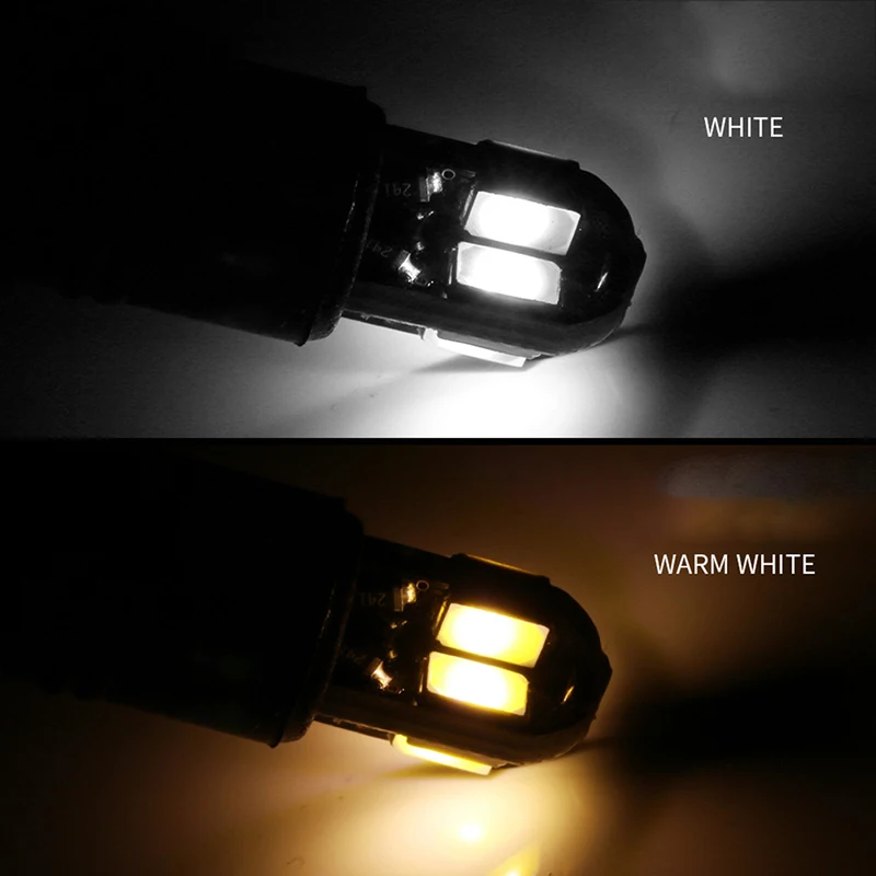 

10PCS W5W T10 LED Bulbs Canbus 5730 8SMD 12V 6000K LED Car Interior Map Dome Lights Parking Light Auto Signal Lamp