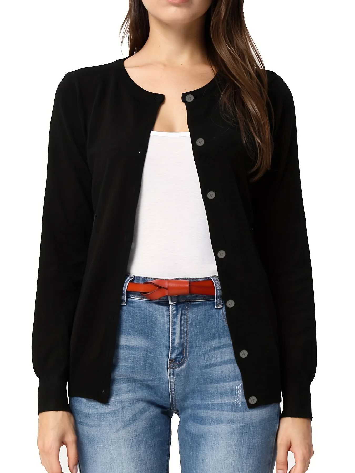 Весенне-осенние кардиганы в европейском и американском стиле модные свитера с