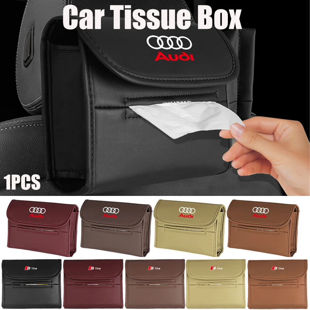 Для Audi S line A3 A4 A5 B7 A1 A6 C6 kuga TT RS 1 шт. коробка из искусственной кожи для автомобильных