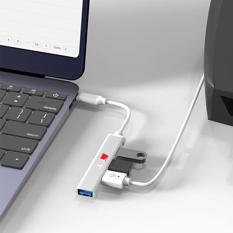 Адаптер для автомобильного концентратора 1 шт. USB 2 0 4 порта Type-C фоторазветвитель