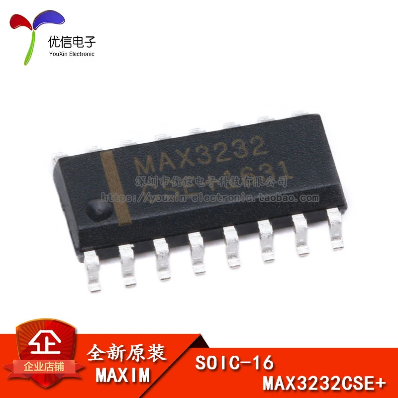 

Original genuine MAX3232CSE+ SOIC-16 RS-232 interface IC chip 3-5.5V