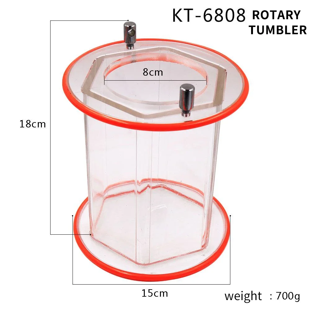 Фото PHYHOO KT-6808 KT2000 Роторная барабанная полировальная машина емкостью 3 кг/5 кг для полировки и отделки ювелирных изделий №3