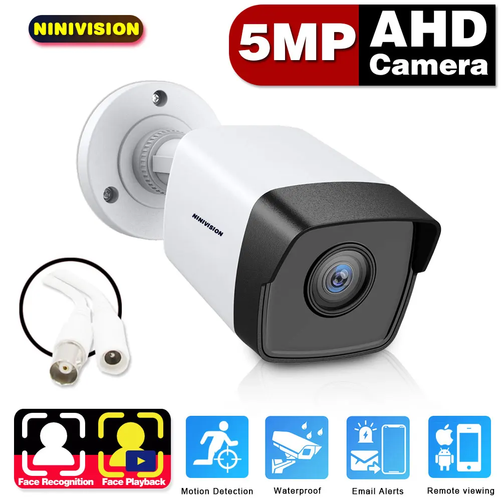 

CCTV Analog Camera with Motion Sensor Outside Waterproof 1080P 2MP AHD DVR Security Camera Surveillance System XMEYE BNC