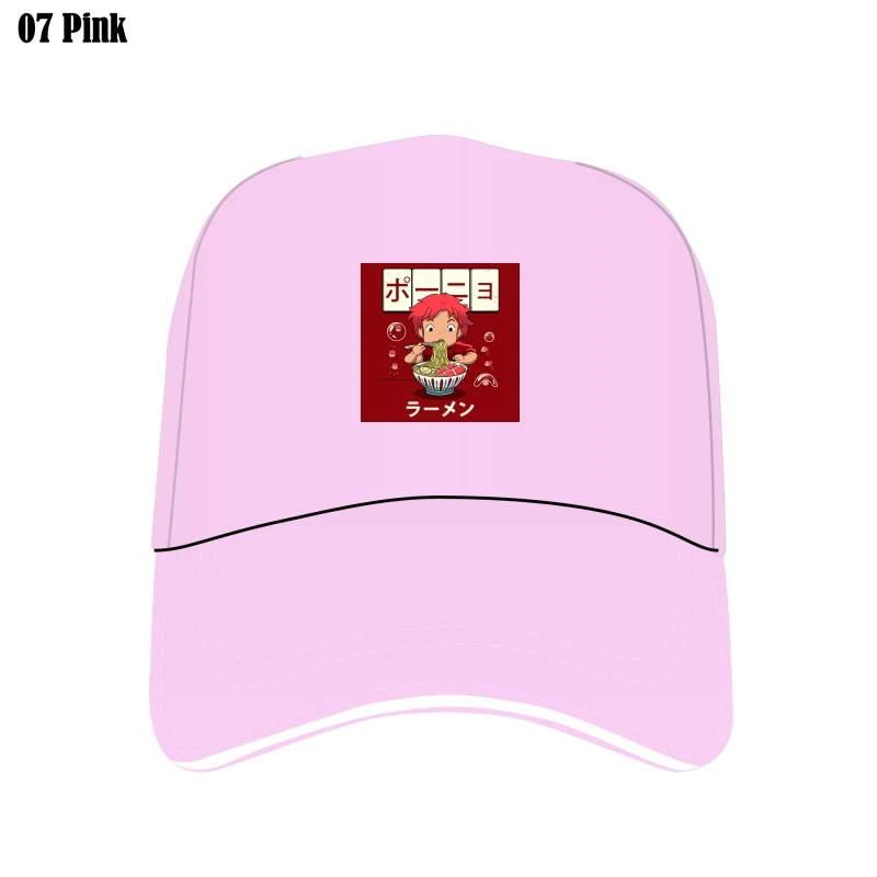 

Ponyo Goldfish Ramen Men'S Custom Hat Hats Bill Hat 100% Cotton Humor Men Crewneck Bill Hat